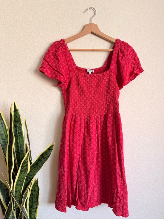 Madewell Dresses & Skirts - Madewell Eyelet Lucie Smocked Mini Dress